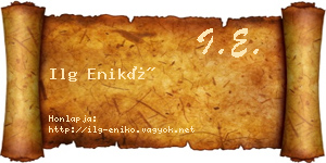 Ilg Enikő névjegykártya